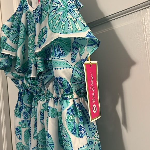 SOLD NWT Lilly Pulitzer x Target sea urchin blue spaghetti strap tank dress, XXL - Picture 5 of 8